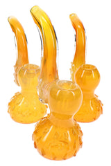 金煙燻大理石紋玻璃 Sherlock 煙斗 “Honeycomb” – 6 英吋