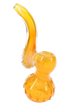 金煙燻大理石紋玻璃 Sherlock 煙斗 “Honeycomb” – 6 英吋