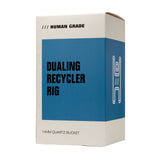 Human Grade Dualing Recycler Glass Rig Water Pipe