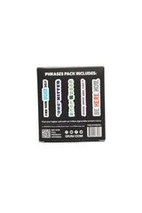 GRAV 12 mm Graphic Tasters – Phrases – 5-Pack – Assorted