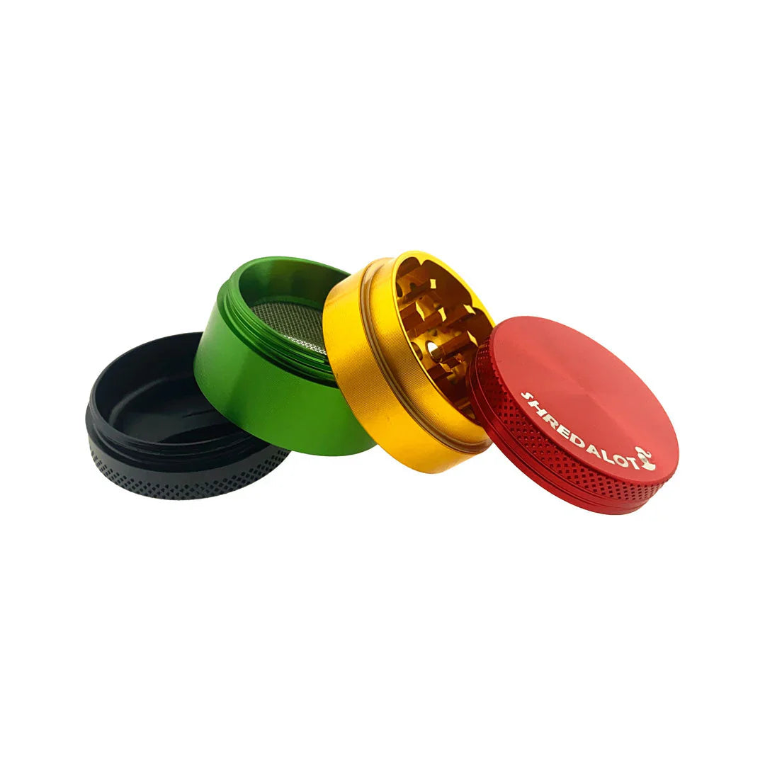 AFM Sir Shredalot 4-Piece Metal Herb Grinder – 40 mm Compact Aluminum Grinder