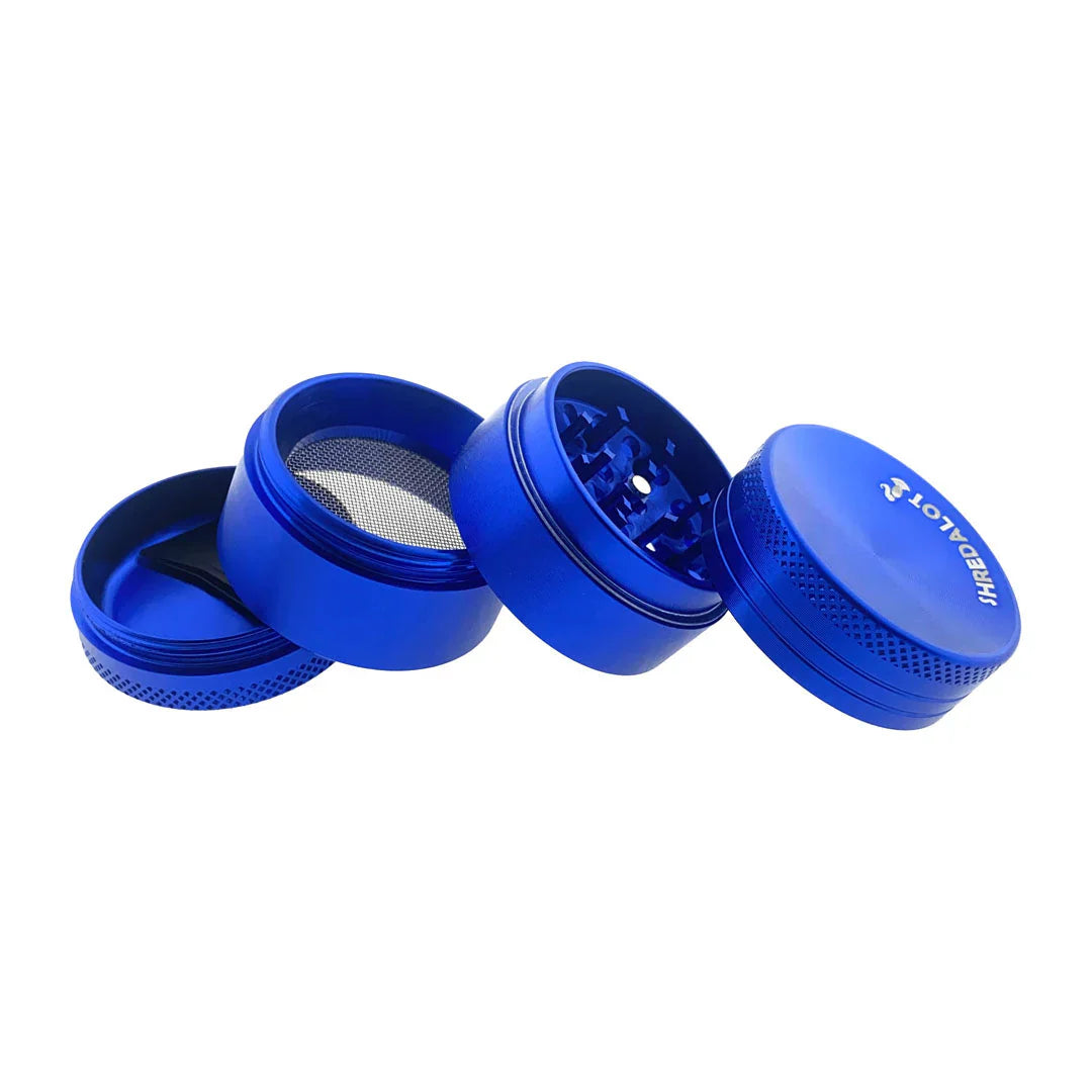 AFM Sir Shredalot 4-Piece Curve Top Metal Herb Grinder – 40mm Compact Aluminum