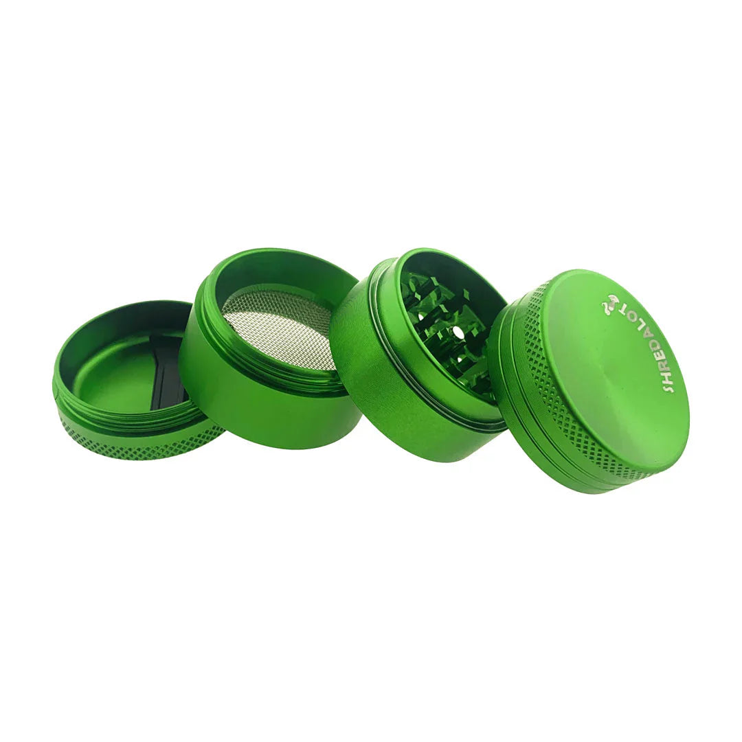 AFM Sir Shredalot 4-Piece Curve Top Metal Herb Grinder – 40mm Compact Aluminum
