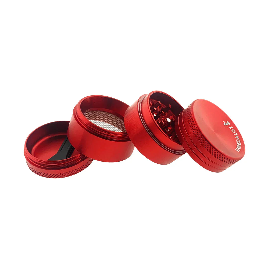 AFM Sir Shredalot 4-Piece Curve Top Metal Herb Grinder – 40mm Compact Aluminum