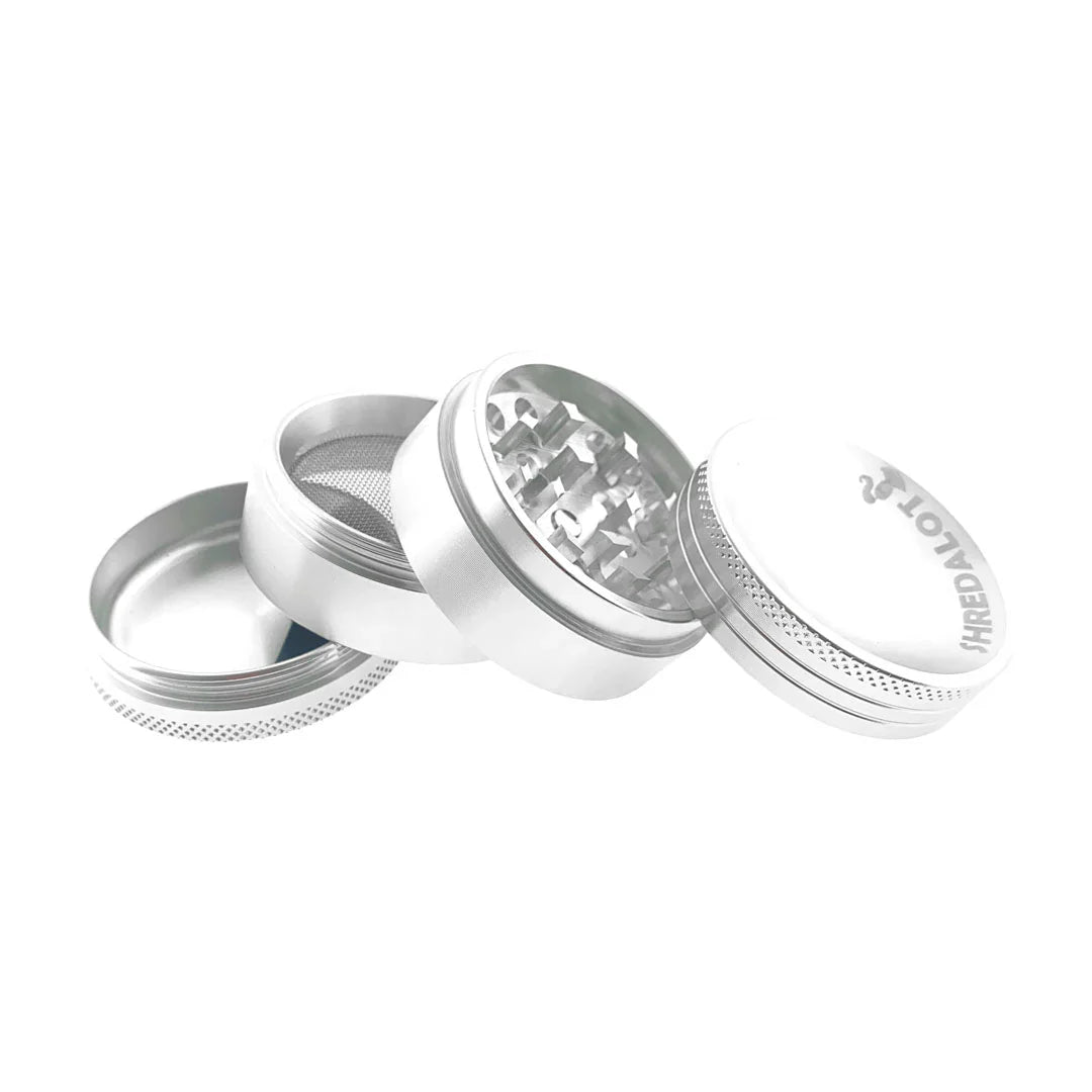 AFM Sir Shredalot 4-Piece Curve Top Metal Herb Grinder – 50mm Aluminum