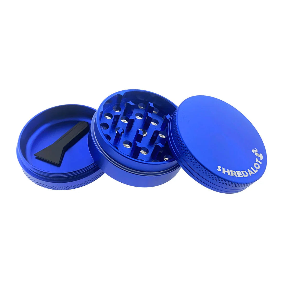 AFM Sir Shredalot 3-Piece Metal Herb Grinder – 50mm Compact Aluminum Grinder