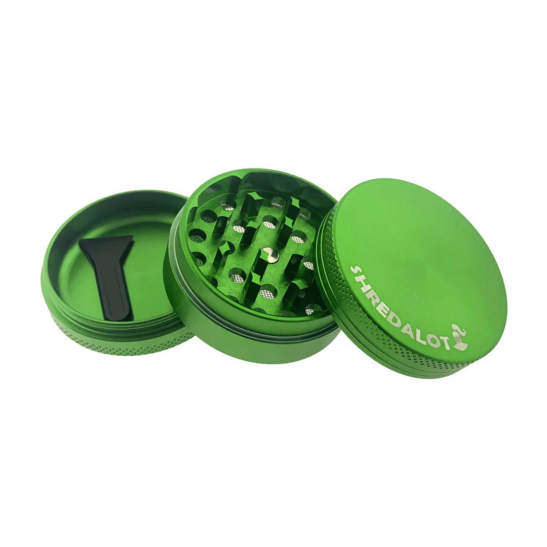 AFM Sir Shredalot 3-Piece Metal Herb Grinder – 50mm Compact Aluminum Grinder