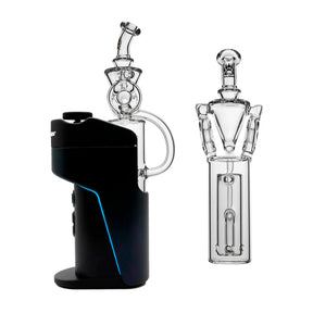 Calibear Dual Donut Recycler Glass Attachment for Dr. Dabber Switch Go