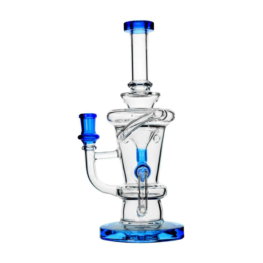 Calibear Recycler Torus Dab Rig - 10 Inch Glass Water Pipe enlarged view