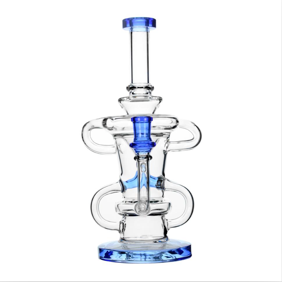 Calibear Recycler Torus Dab Rig - 10 Inch Glass Water Pipe enlarged view
