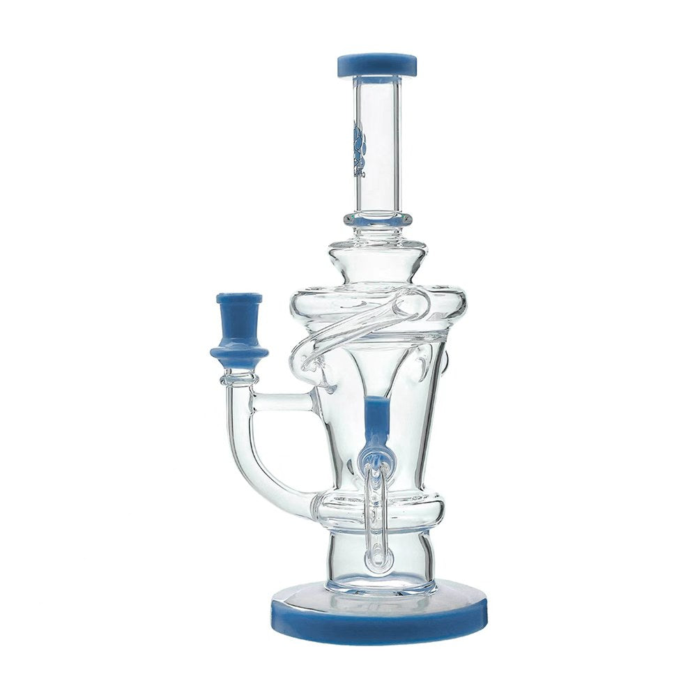 Calibear Recycler Torus Dab Rig - 10 Inch Glass Water Pipe enlarged view
