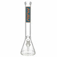 18" Classic Beaker Bong - Layered MAV Slab Pink & Blue