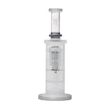 Human Grade Sacred Straight Sandblasted Glass Water Pipe