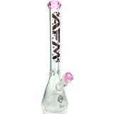 18" AFM Pink Diamond 9mm Glass Beaker Bong Bundle