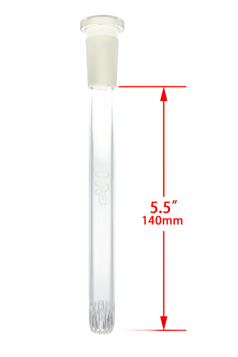 TAG - 18/14MM Closed End Rounded Super Slit Showerhead Downstem