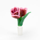 Empire Glassworks Strawberry Cream Tulip Bowl Piece