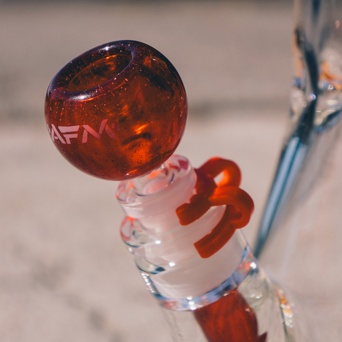 18" AFM Phoenix 9mm Clear Glass Beaker Bong Bundle Set