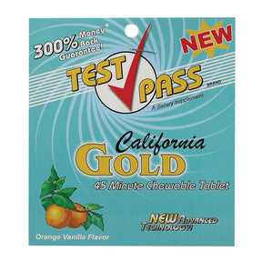 Test Pass 加州黃金咀嚼式排毒片