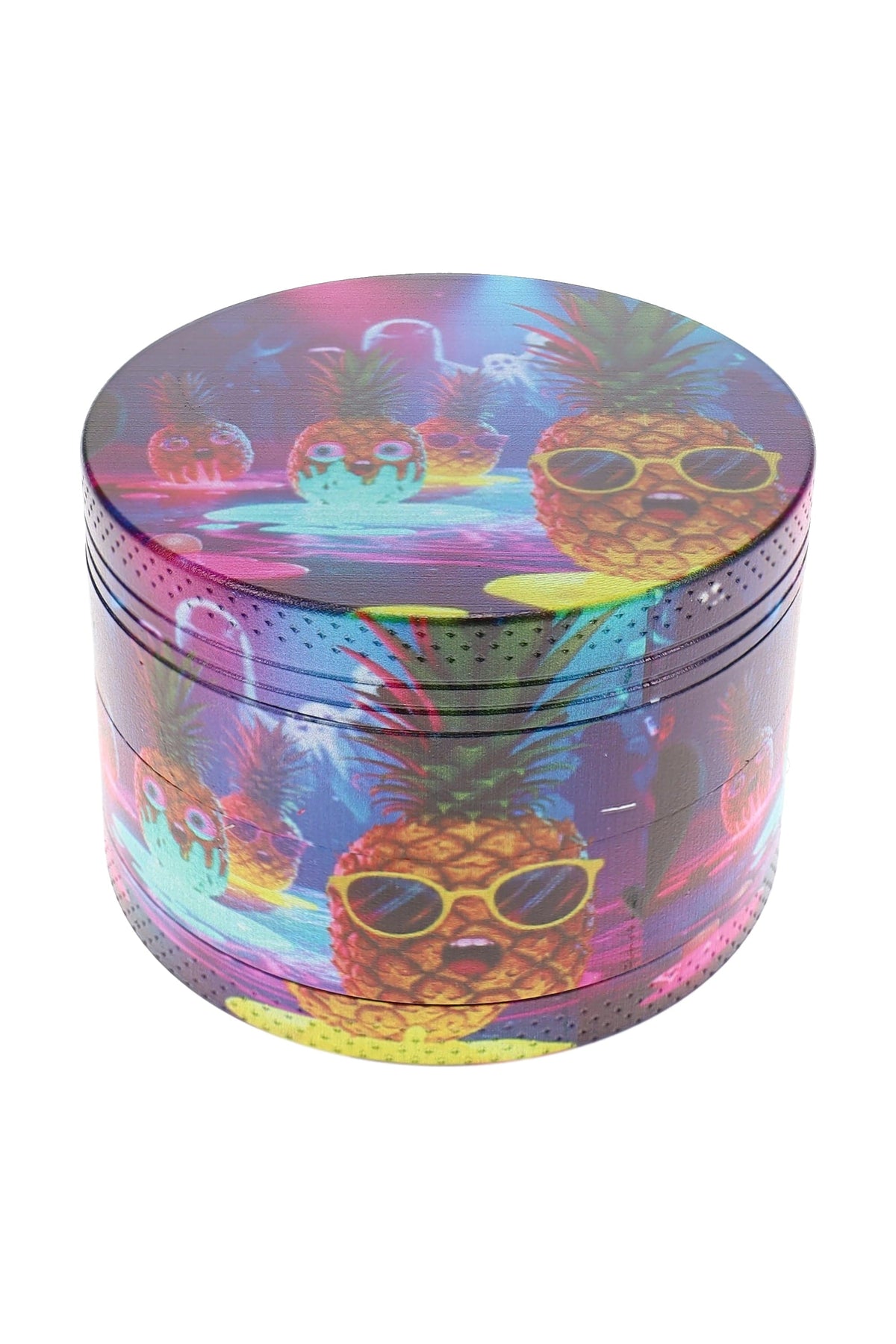 Metal Decal 4-Part Herb Grinder – 2½″