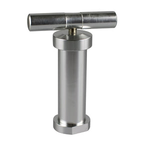 T 型鋁製花粉壓實器 - 5.5 英寸 - 銀色