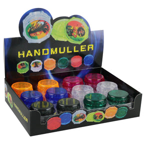 24PC DISPLAY - 2pc Acrylic Grinder - 2" / Assorted Colors