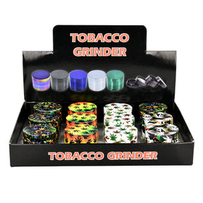 12入展示包 - 大麻葉研磨器 - 4件組/1.5吋/綜合設計