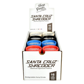 16件裝展示盒 - Santa Cruz Shredder 大麻研磨器 - 4件式/2.25吋/綜合款式