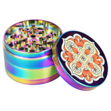 6PC DISPLAY - Mandala Anodized Grinders - 4pc/2.5"/Asst