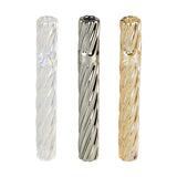 48PC DISP - Pulsar Rainbow Twist Glass One Hitter - 4"/Asst
