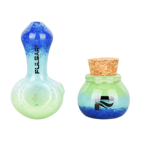 Pulsar Puff & Stash 玻璃匙型菸斗及菸草罐 | 2.5 吋