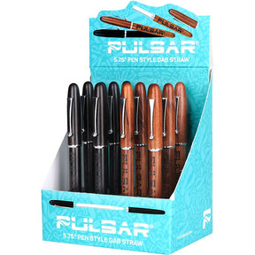 12件裝陳列 - Pulsar 木質筆石英吸食器 - 5.75吋
