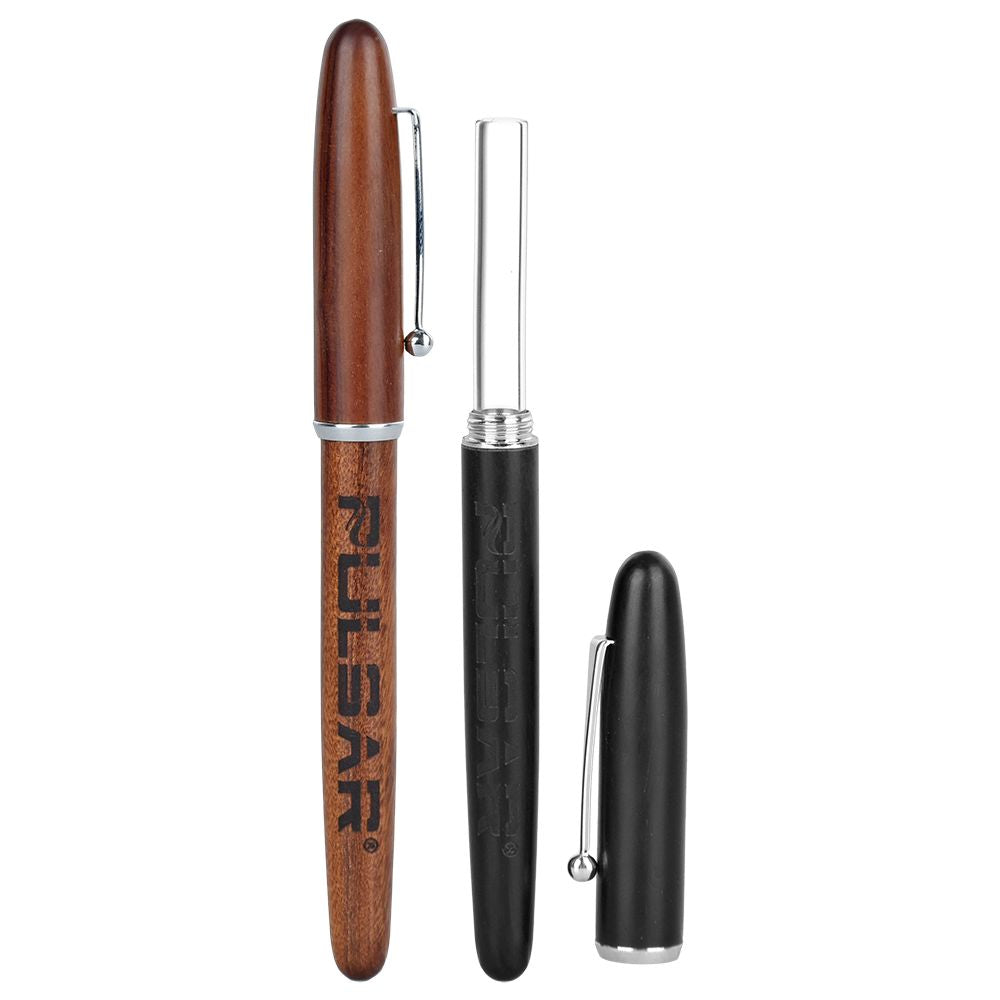12CT DISPLAY - Pulsar Wood Pen Quartz Dab Straw - 5.75"