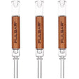 3CT BUNDLE - Pulsar Quartz & Wood Deco Dab Straw - 5.75"