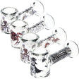 4CT BUNDLE - Pulsar Halloween Glass Hand Pipe Version 2 -  4.5" / Assorted Designs