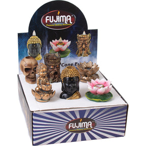 6 件裝陳列品 - Fujima 迷你倒流香爐 - 各式設計