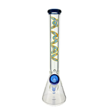 THE FLUFFY CLOUD 9mm 18" thick blue top colored beaker bong+ matching stem and bowl