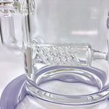7.5"  AFM Clear Glass Inline Perc Dab Rig