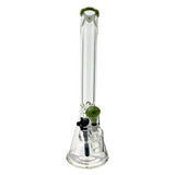 18" x 9mm color top beaker Bong bent neck + Ash Catcher Combo