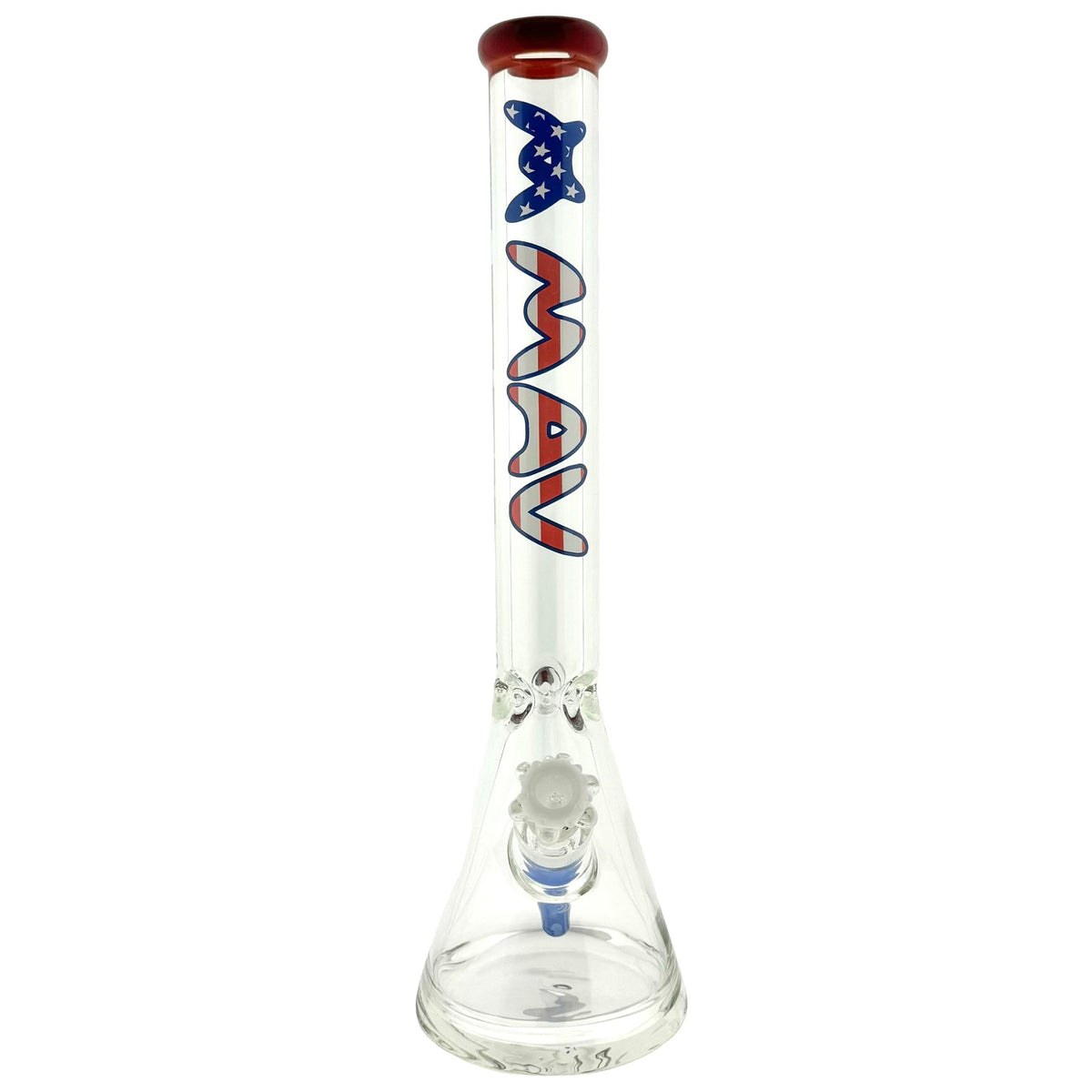 America! 18" 9mm thick beaker red lip USA 250 year limited celebration edition