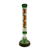 18" pyramid beaker bong rasta sunset with 7 hole pro bowl