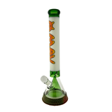18" pyramid beaker bong rasta sunset with 7 hole pro bowl