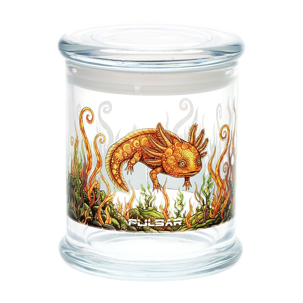 Pulsar Pop Top 玻璃罐 | 大號 | 4.5 英寸 x 3.9 英寸