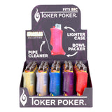 25CT DISPLAY - Toker Poker Lighter Sleeve - Sparkles / Assorted Colors