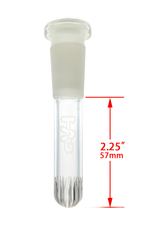 TAG - 18/14MM Closed End Rounded Super Slit Showerhead Downstem