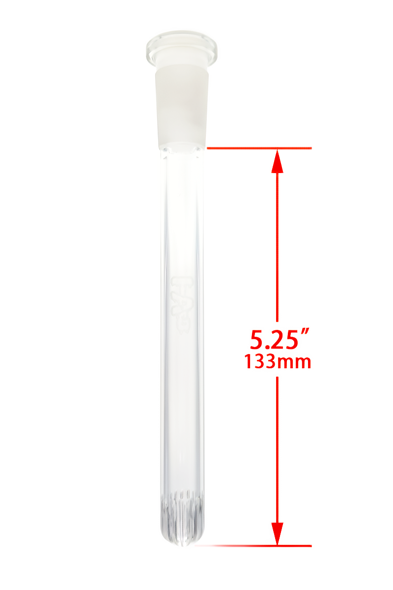 TAG - 18/14MM Closed End Rounded Super Slit Showerhead Downstem