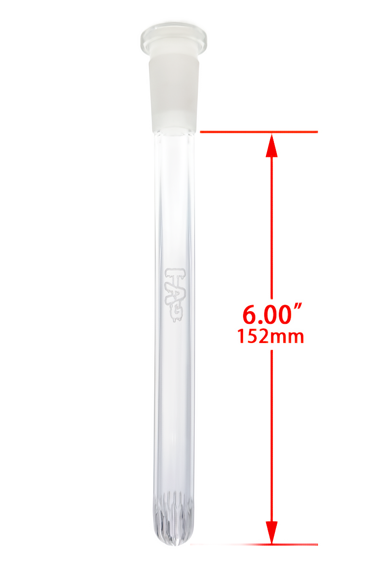 TAG - 18/14MM Closed End Rounded Super Slit Showerhead Downstem