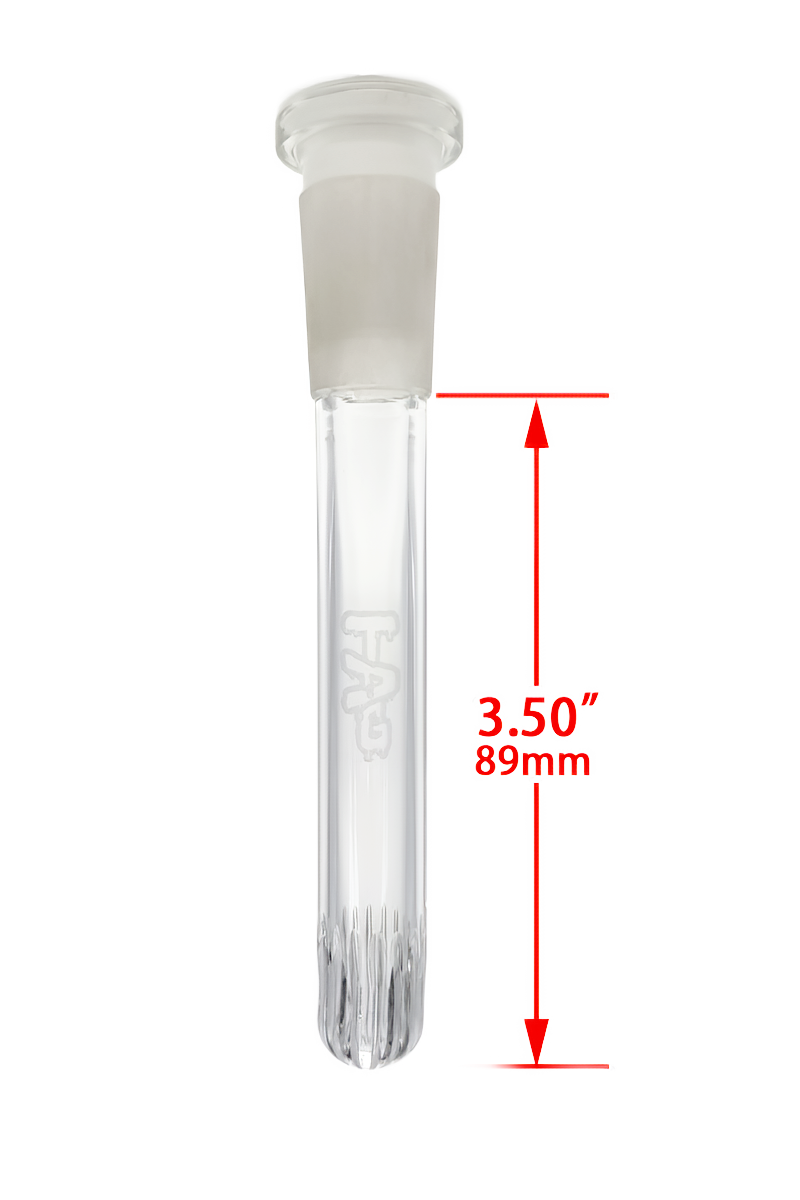 TAG - 18/14MM Closed End Rounded Super Slit Showerhead Downstem