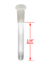 TAG - 18/14MM Closed End Rounded Super Slit Showerhead Downstem