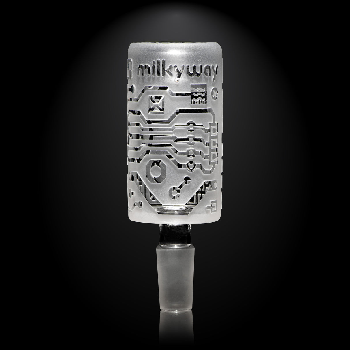 Circuitboard Clear Long Bowl