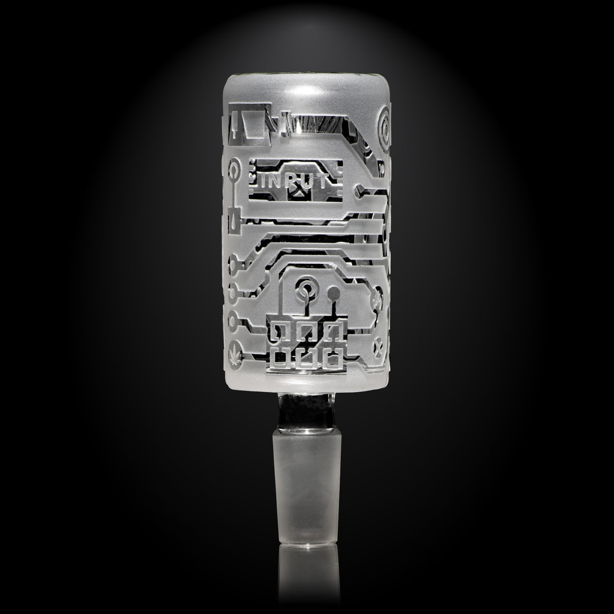 Circuitboard Clear Long Bowl